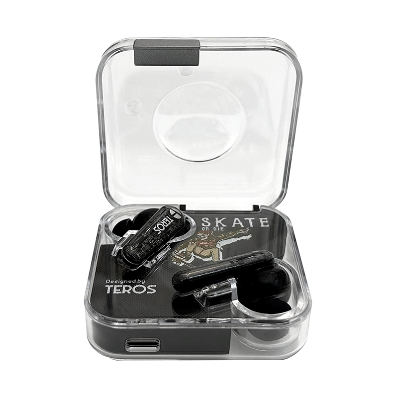 Audífonos Teros TE-8072N, Bluetooth, TWS, Negro